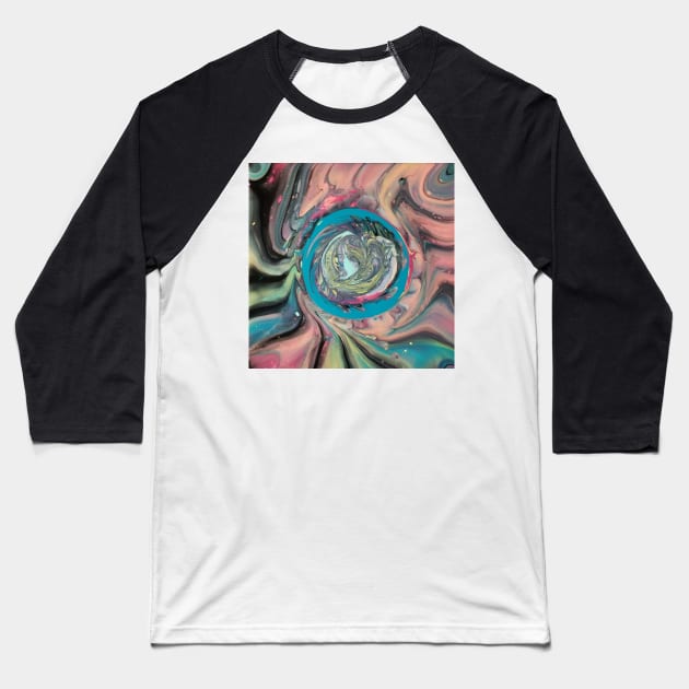 Color Wheel Baseball T-Shirt by rc1ark